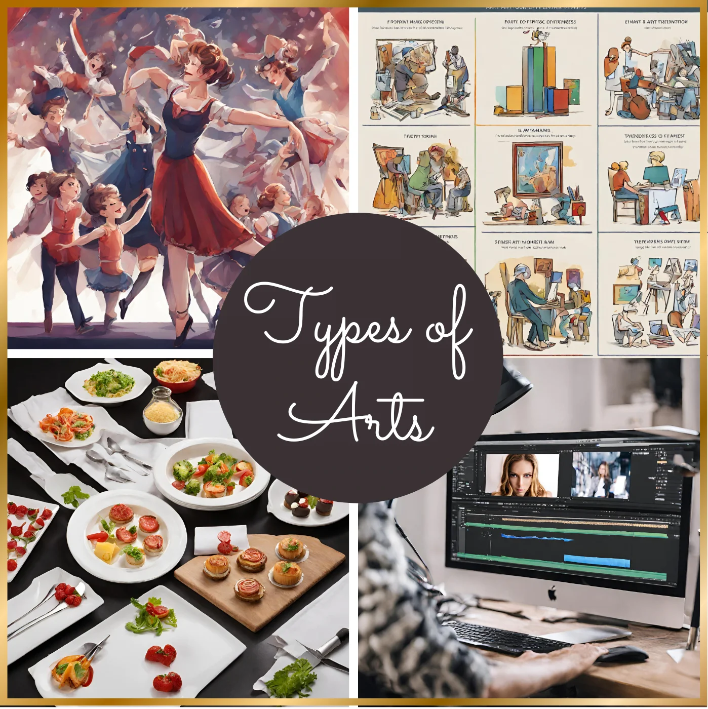various forms of arts, types of arts